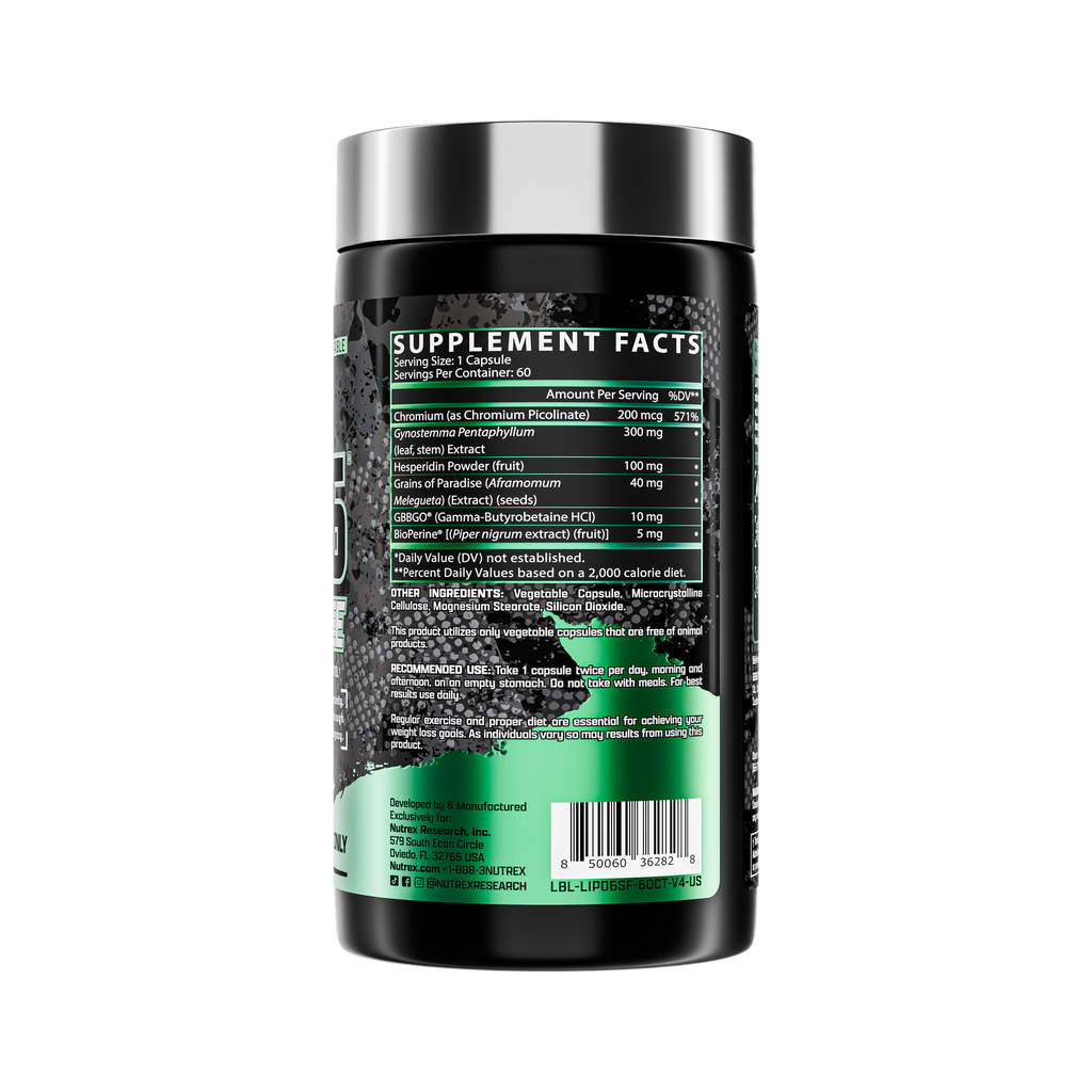 Official supplement_facts — NTRX-L6SF-60