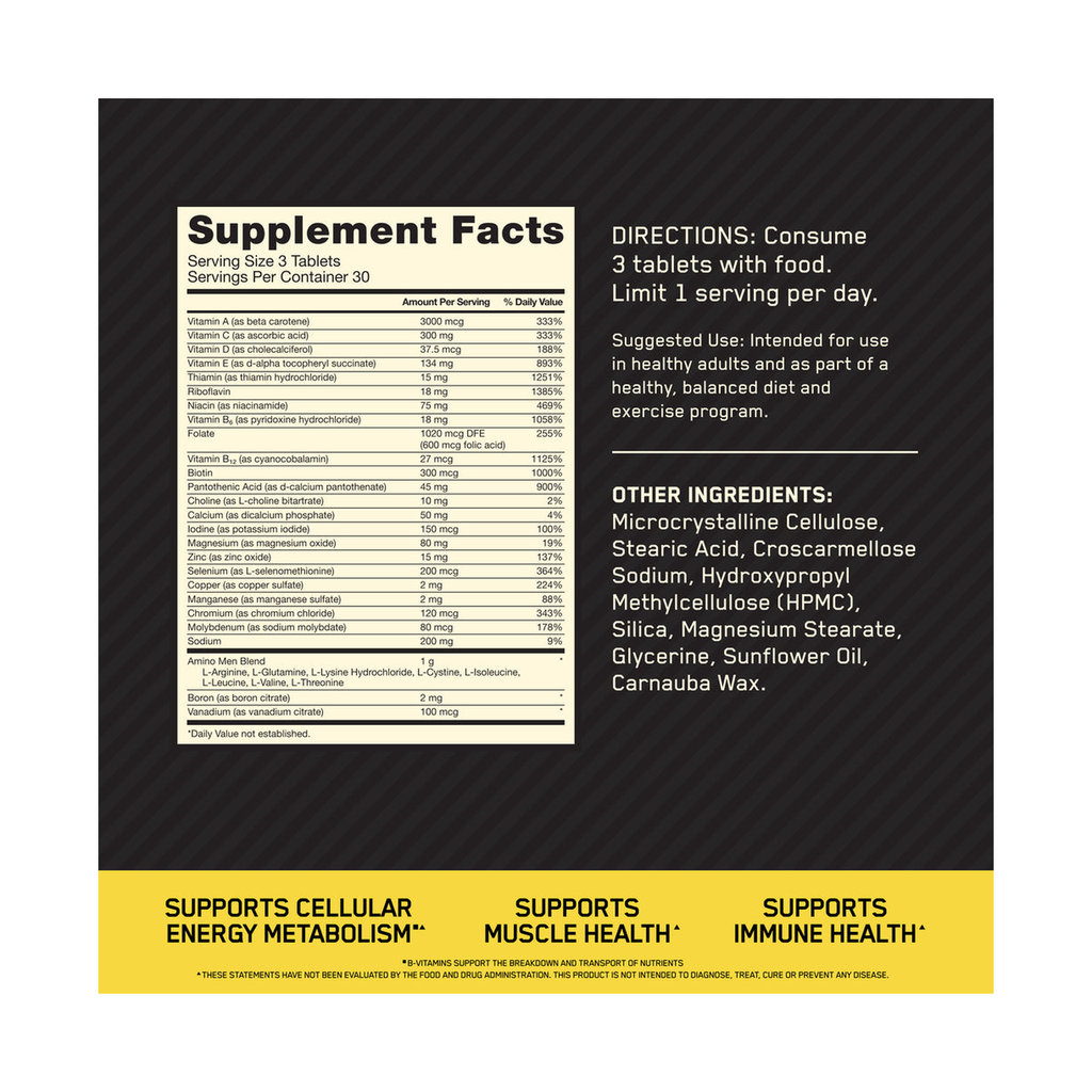 Official nutrition_facts — ON-OPTIMEN-90