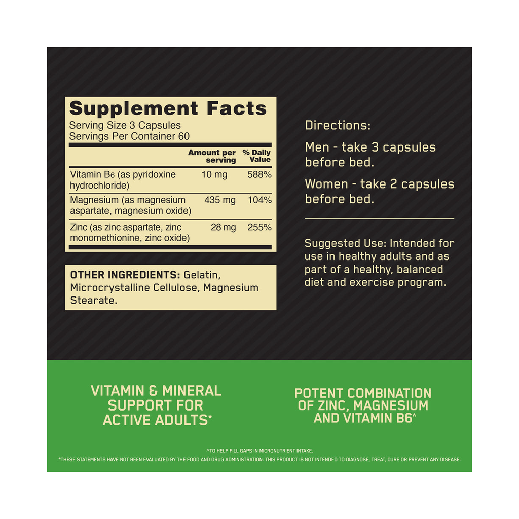 Official nutrition_facts — ON-ZMA-180
