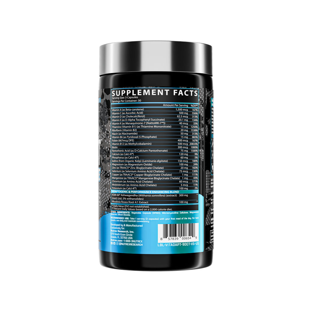 Official supplement_facts — NTRX-VITADAPT-90